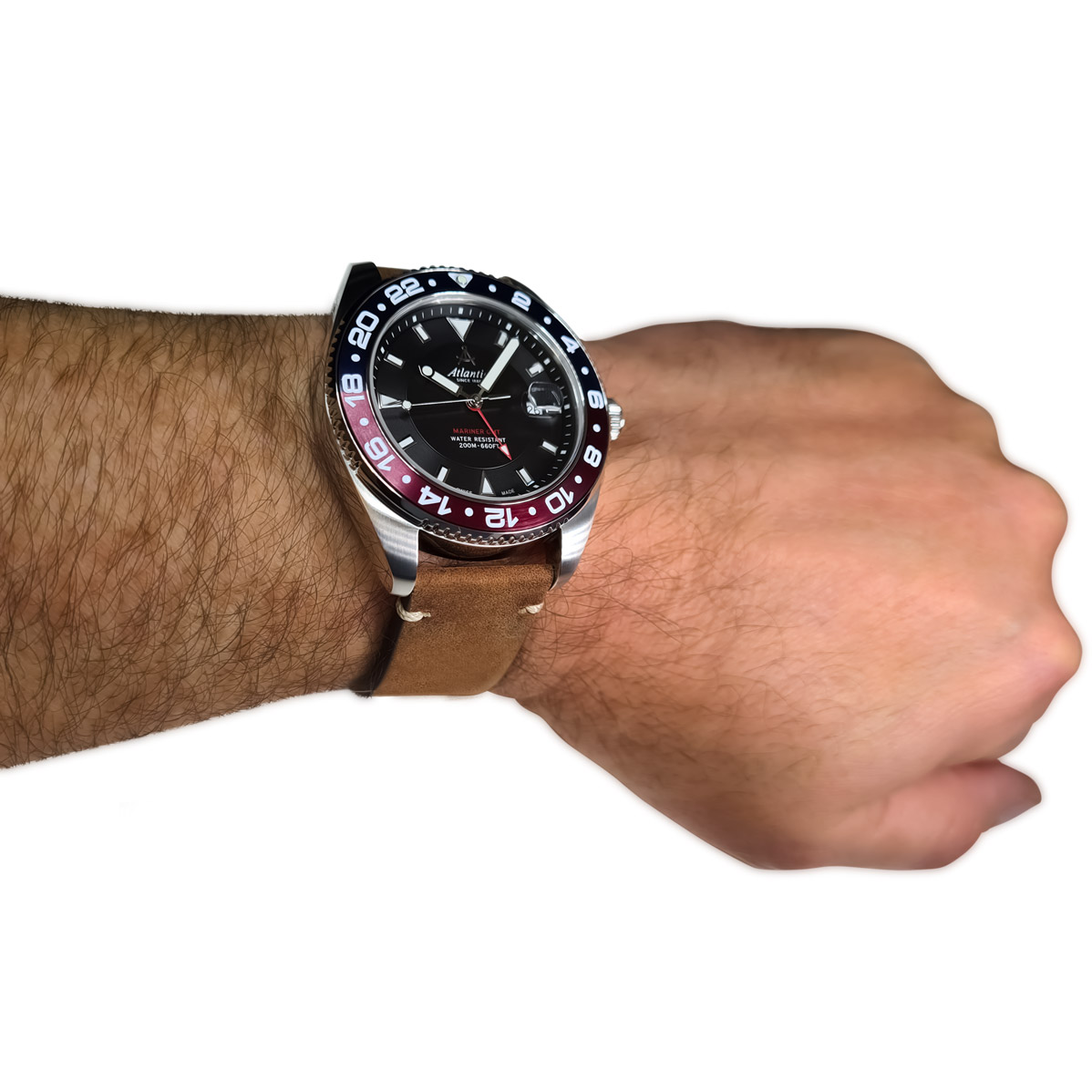 ATLANTIC Mariner GMT SWISS MADE Quarz 80570.41.61 
