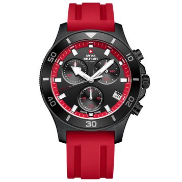 Swiss Military Orologio Uomo Cronografo - Modello 20072ST-1M / SM34015.01, Cassa 43mm, Acciaio, Impermeabile 100m - 2